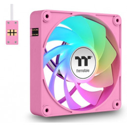 Thermaltake CL-F225-PL12PK-A Tietokoneen jäähdytysjärjestelmä Tietokonekotelo Ilmanjäähdytin 12 cm Vaaleanpunainen 3 kpl