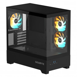 GIGABYTE C201 PANORAMIC Midi Tower musta