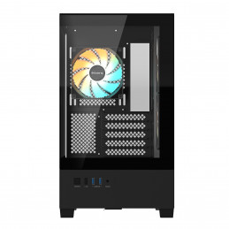 GIGABYTE C201 PANORAMIC Midi Tower musta