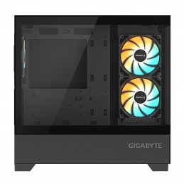 GIGABYTE C201 PANORAMIC Midi Tower musta