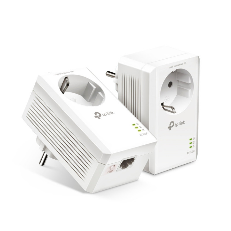 TP-LINK TL-PA7017P KIT PowerLine-verkkosovitin 1000 Mbit s Ethernet LAN Valkoinen 2 kpl