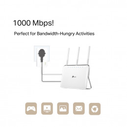 TP-LINK TL-PA7017P KIT PowerLine-verkkosovitin 1000 Mbit s Ethernet LAN Valkoinen 2 kpl