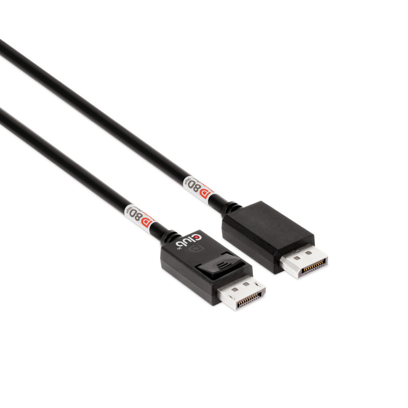 CLUB3D DisplayPort™ 2.1 Bi-Directional VESA DP80 Certified Cable 4K120Hz, 8K60Hz or 10K60Hz M M 1.6m 5.25ft