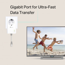 TP-LINK TL-PA7017P KIT PowerLine-verkkosovitin 1000 Mbit s Ethernet LAN Valkoinen 2 kpl