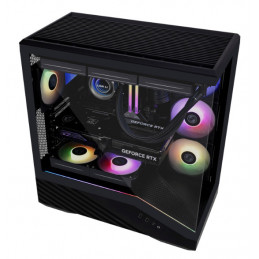 Lian Li Vector V100 Midi Tower musta, Läpinäkyvä