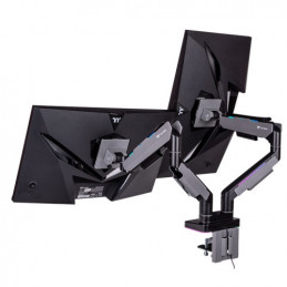 Thermaltake GEA-MSR-DMSBLK-01 monitorin kiinnike ja jalusta 88,9 cm (35") Vastaanotto musta, Harmaa