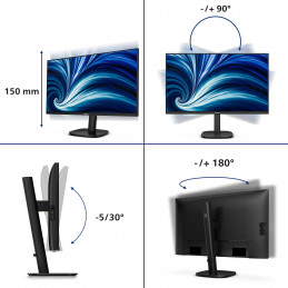Philips 27B2N3500J 00 tietokoneen litteä näyttö 68,6 cm (27") 2560 x 1440 pikseliä 2K LCD musta