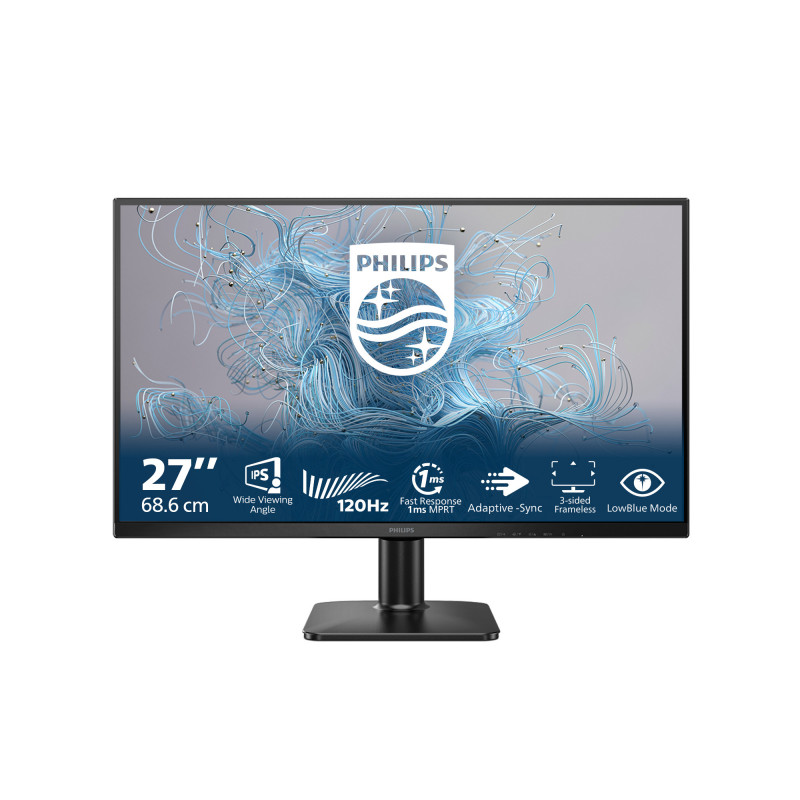 Philips 1000 series 27E2N1110 00 tietokoneen litteä näyttö 68,6 cm (27") 1920 x 1080 pikseliä Full HD LCD musta
