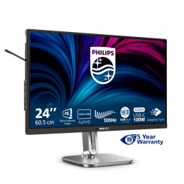 Philips 4000 series 24B2U4301 00 tietokoneen litteä näyttö 60,5 cm (23.8") 1920 x 1080 pikseliä Full HD LCD Harmaa