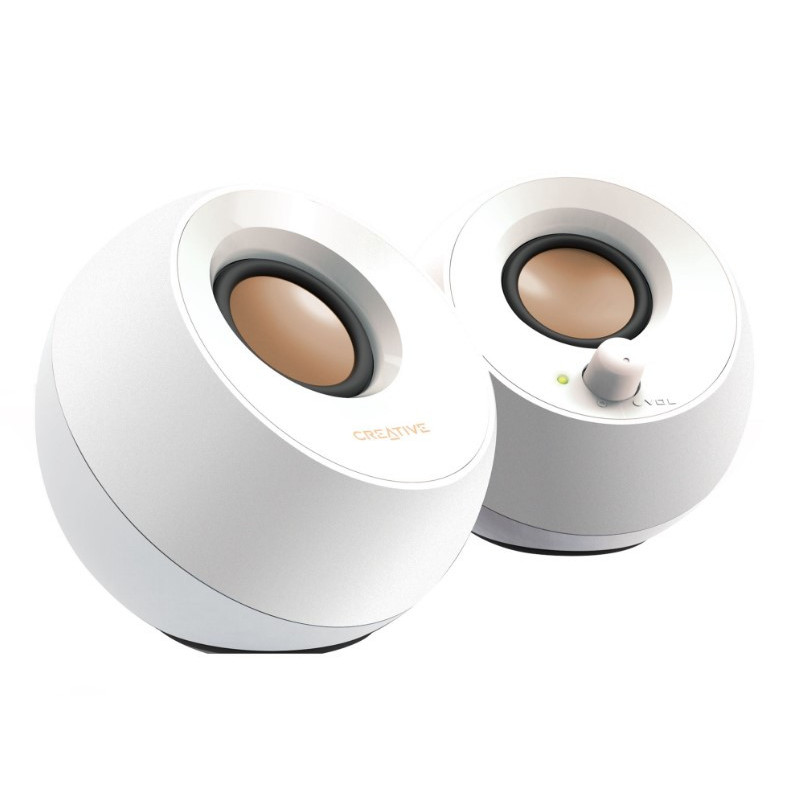 Creative Labs Pebble Valkoinen Langallinen 4,4 W