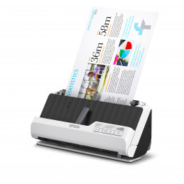 Epson DS-C490 ADF + arkinsyöttöskanneri 600 x 600 DPI A4 musta, Valkoinen