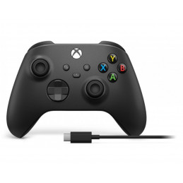 Microsoft Xbox Wireless Controller + USB-C Cable musta Bluetooth USB Pad-ohjain Analoginen Digitaalinen PC, Xbox One, Xbox