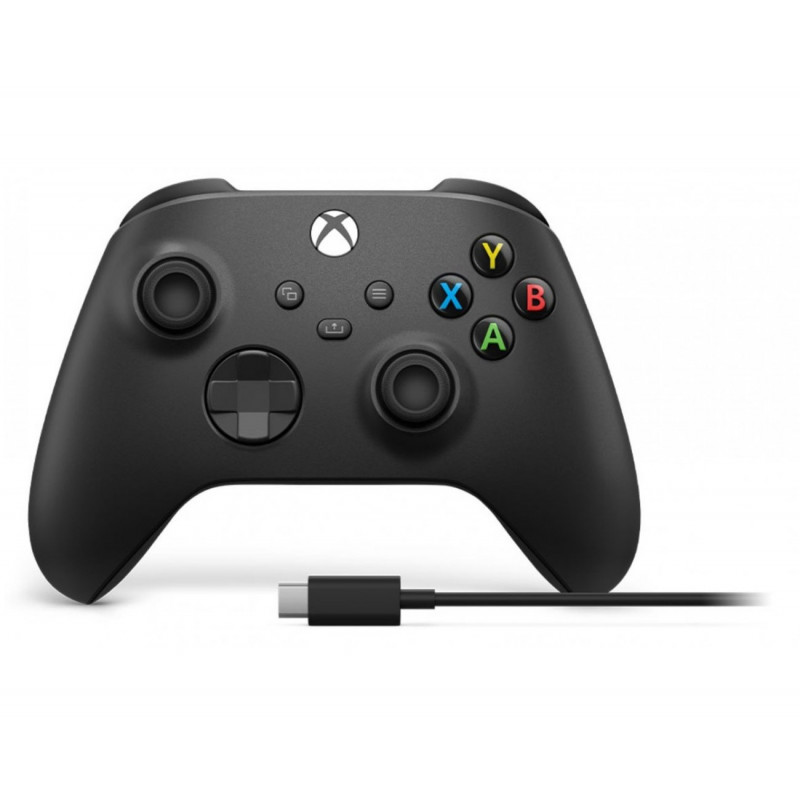 Microsoft Xbox Wireless Controller + USB-C Cable musta Bluetooth USB Pad-ohjain Analoginen Digitaalinen PC, Xbox One, Xbox