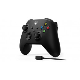 Microsoft Xbox Wireless Controller + USB-C Cable musta Bluetooth USB Pad-ohjain Analoginen Digitaalinen PC, Xbox One, Xbox