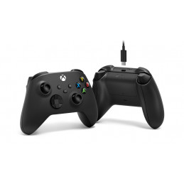 Microsoft Xbox Wireless Controller + USB-C Cable musta Bluetooth USB Pad-ohjain Analoginen Digitaalinen PC, Xbox One, Xbox
