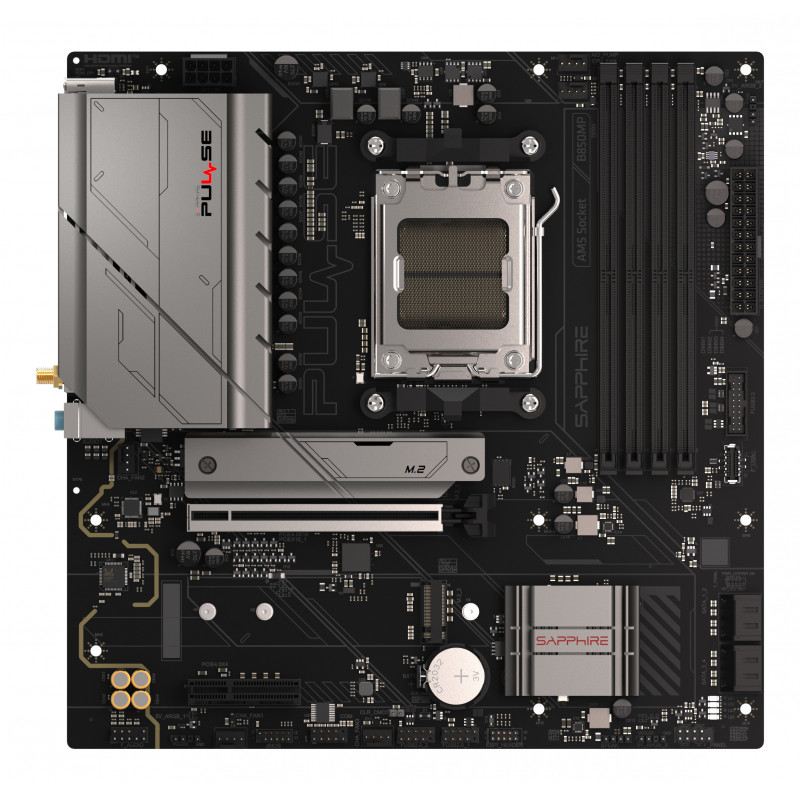 Sapphire PULSE B850M WIFI AMD B850 Pistoke AM5 mikro ATX