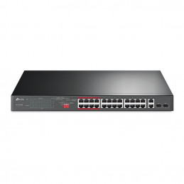TP-LINK TL-SL1226P Hallitsematon Fast Ethernet (10 100) Power over Ethernet -tuki 1U Harmaa
