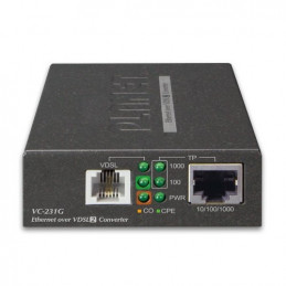 PLANET VC-231G verkon mediamuunnin 1000 Mbit s musta