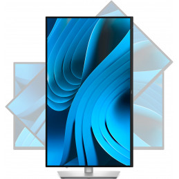 DELL Pro Plus P2725DE tietokoneen litteä näyttö 68,6 cm (27") 2560 x 1440 pikseliä Quad HD LCD musta, Hopea