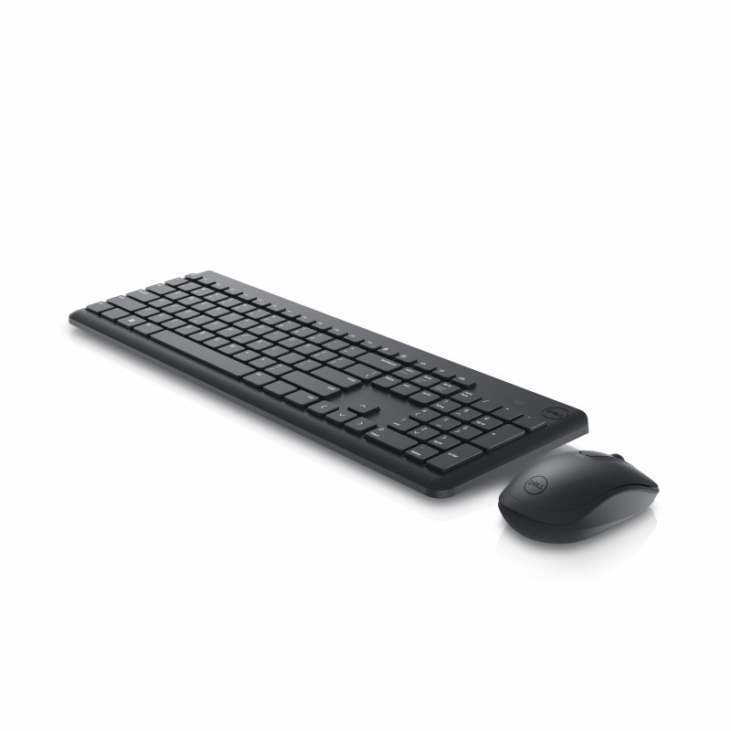 DELL KM3322W näppäimistö Sisältää hiiren Office Langaton RF QWERTY Pohjoismainen musta