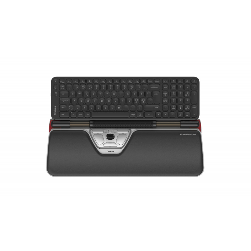 Contour Design Contour RollerMouse Red Plus & Balance Mid-Size Näppäimistöpaketti, Langaton, Pohjoismainen