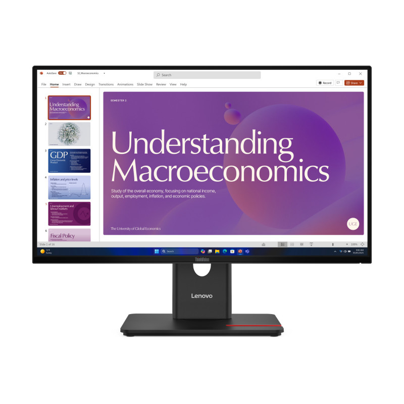Lenovo ThinkVision T24D-40 LED display 60,5 cm (23.8") 1920 x 1080 pikseliä Full HD LCD musta