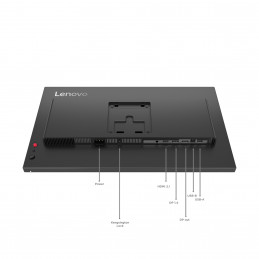 Lenovo ThinkVision P24Q-40 LED display 60,5 cm (23.8") 2560 x 1440 pikseliä Quad HD LCD musta