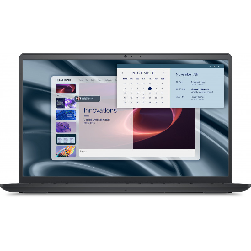DELL Pro 15 Essential PV15255 AMD Ryzen™ 5 7520U Kannettava tietokone 39,6 cm (15.6") Full HD 8 GB LPDDR5-SDRAM 512 GB SSD