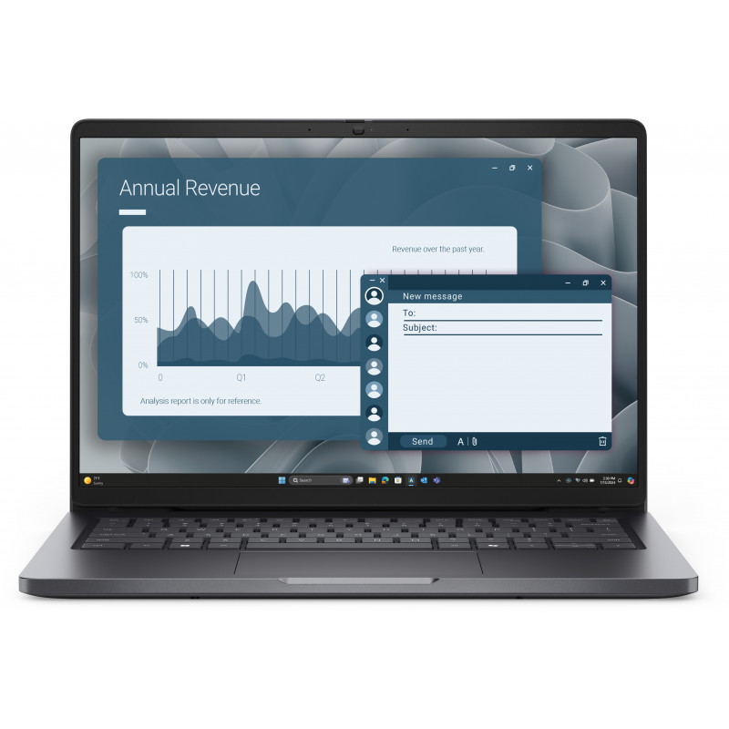 DELL Pro 14 PC14255 AMD Ryzen™ 5 220 Kannettava tietokone 35,6 cm (14") Full HD+ 16 GB DDR5-SDRAM 512 GB SSD Wi-Fi 6E