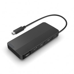 Lenovo 40B90000WW kannettavien tietokoneiden telakka ja porttitoistin Langallinen USB 3.2 Gen 1 (3.1 Gen 1) Type-C musta