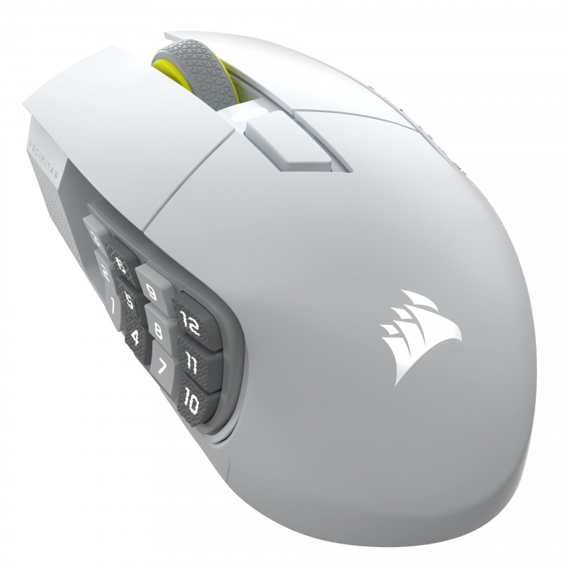 Corsair SCIMITAR ELITE WIRELESS SE hiiri Pelaaminen Oikeakätinen RF Wireless + Bluetooth Optinen 33000 DPI