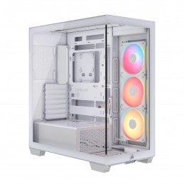 Corsair Midi Tower 3500X LXR LINK TG Valkoinen