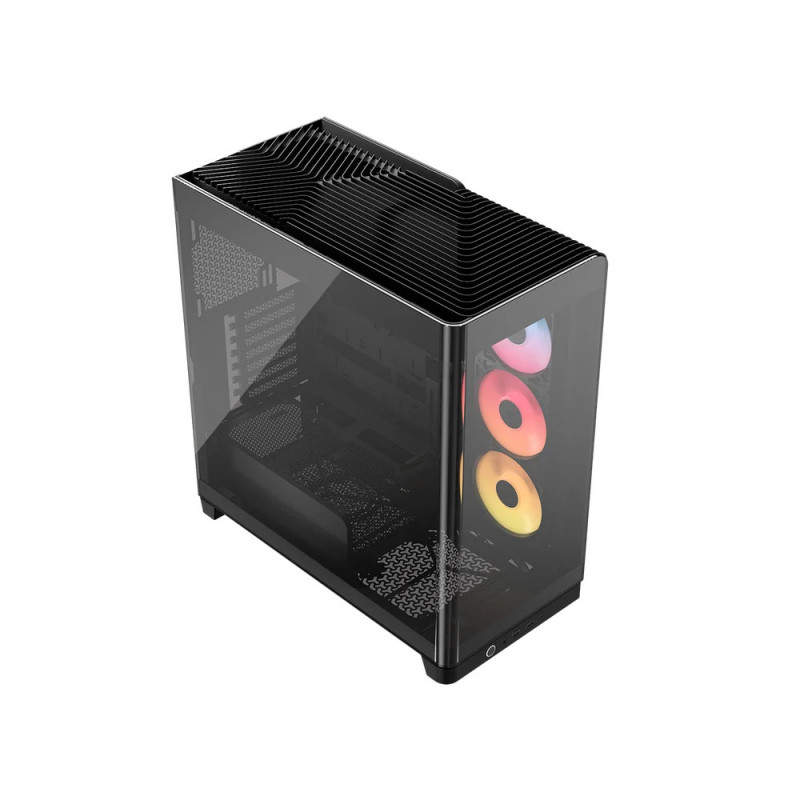 Corsair 4500X LX-R RGB Tempered Glass Mid-Tower, Black Midi Tower musta