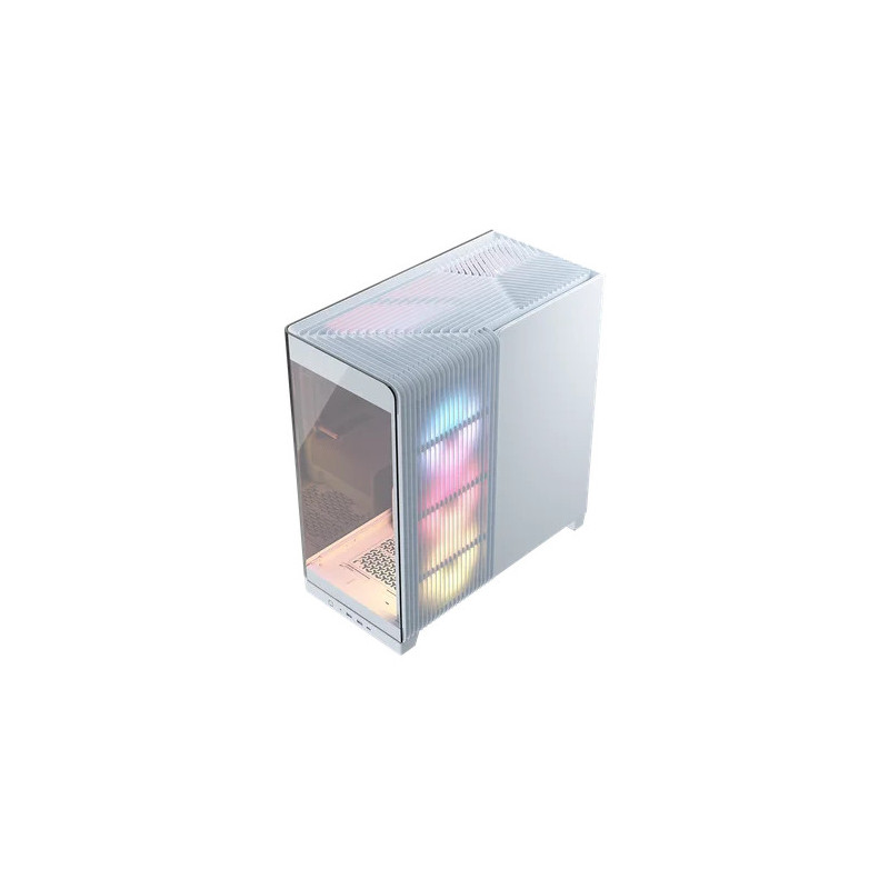 Corsair 4500X LX-R RGB Tempered Glass Mid-Tower, White Midi Tower Valkoinen