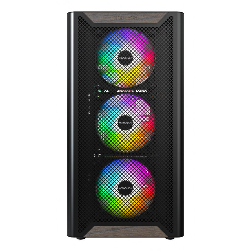 Montech XR Wood Midi Tower musta