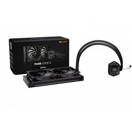 be quiet! PURE LOOP 3 Suoritin All-in-one-nesteenjäähdytin 14 cm musta