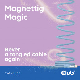 CLUB3D CAC-3030 USB-kaapeli 2 m USB C Sininen