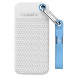 Verbatim Pocket SSD 2 TB USB Type-C 3.2 Gen 2 (3.1 Gen 2) Sininen, Valkoinen