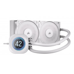 Corsair Nautilus 240 RS LCD Suoritin All-in-one-nesteenjäähdytin 12 cm Valkoinen 1 kpl