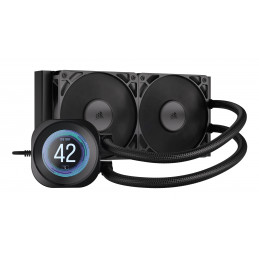 Corsair Nautilus 240 RS LCD Suoritin All-in-one-nesteenjäähdytin 12 cm musta 1 kpl