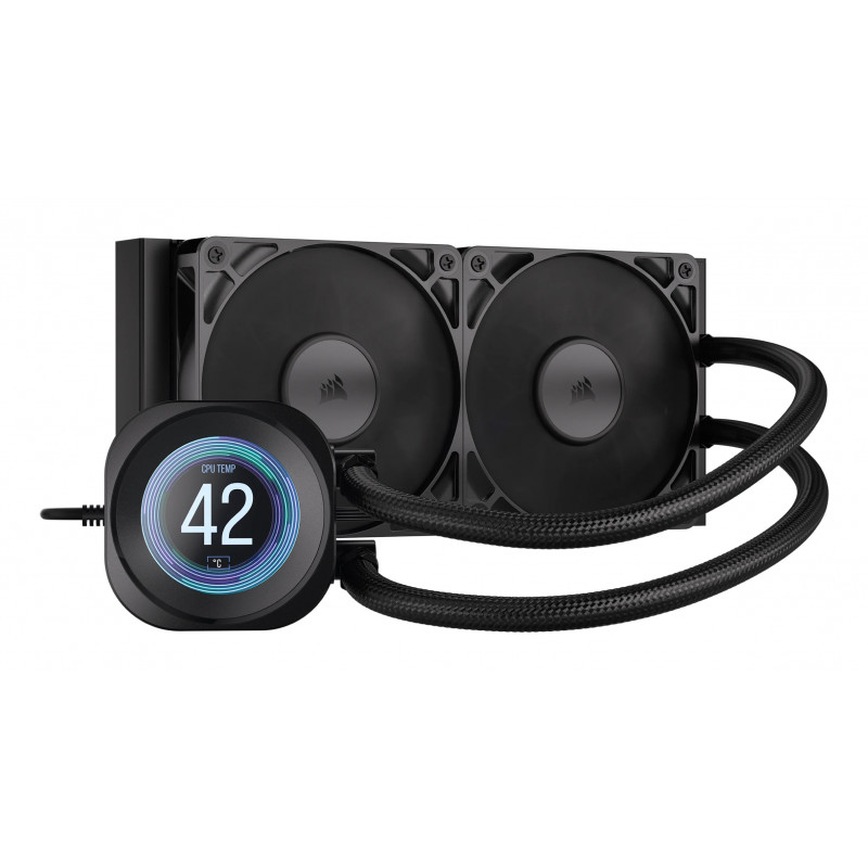 Corsair Nautilus 240 RS LCD Suoritin All-in-one-nesteenjäähdytin 12 cm musta 1 kpl