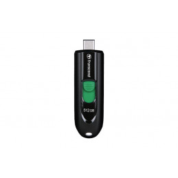 Transcend JetFlash 790 C USB-muisti 512 GB USB Type-C 3.2 Gen 1 (3.1 Gen 1) musta, Vihreä