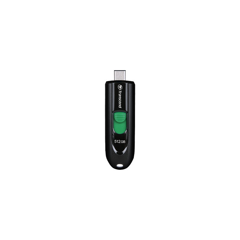 Transcend JetFlash 790 C USB-muisti 512 GB USB Type-C 3.2 Gen 1 (3.1 Gen 1) musta, Vihreä