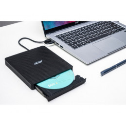 Acer Portable DVD Writer AXD001 levyasemat DVD±RW musta