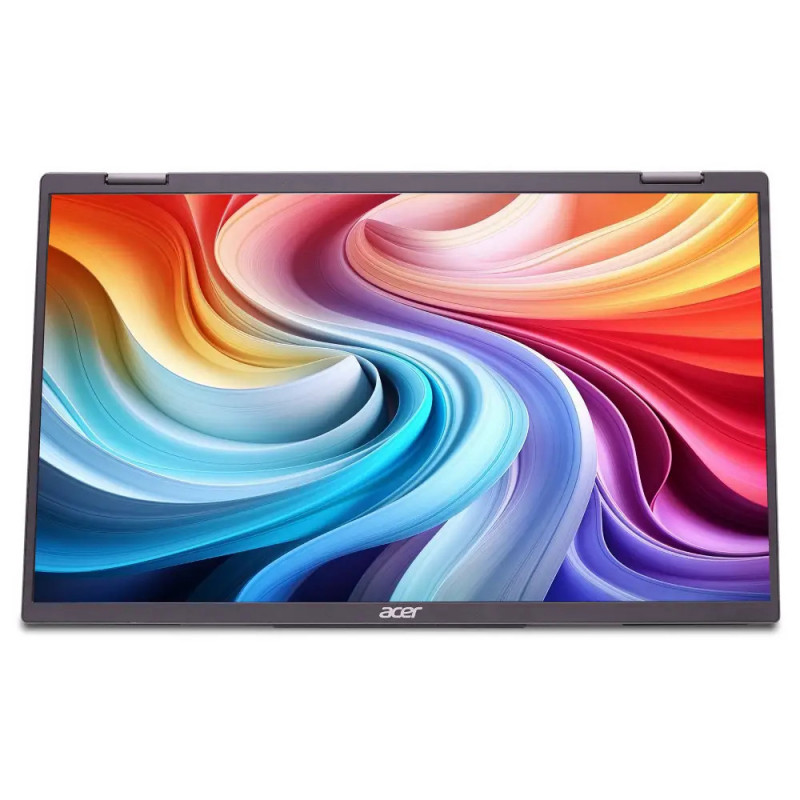 Acer PD163Qbmiuux tietokoneen litteä näyttö 39,6 cm (15.6") 1920 x 1080 pikseliä Double Full HD LED Harmaa