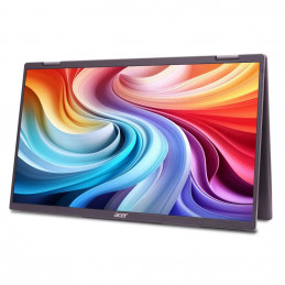 Acer PD163Qbmiuux tietokoneen litteä näyttö 39,6 cm (15.6") 1920 x 1080 pikseliä Double Full HD LED Harmaa