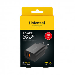 Intenso 7803010 virta-adapteri ja vaihtosuuntaaja Sisätila 30 W musta