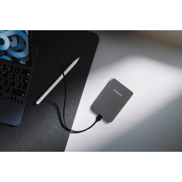 Intenso MW10000 Litium polymeeri (LiPo) 10000 mAh Langaton lataaminen Harmaa