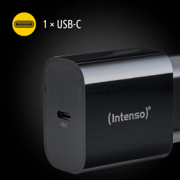 Intenso 7802010 virta-adapteri ja vaihtosuuntaaja Sisätila 20 W musta