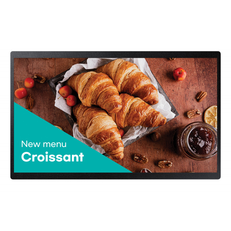 Samsung QB24C Digitaalinen litteä infotaulu 61 cm (24") LED Wi-Fi 250 cd m² Full HD musta Sisäänrakennettu prosessori Tizen 16 7